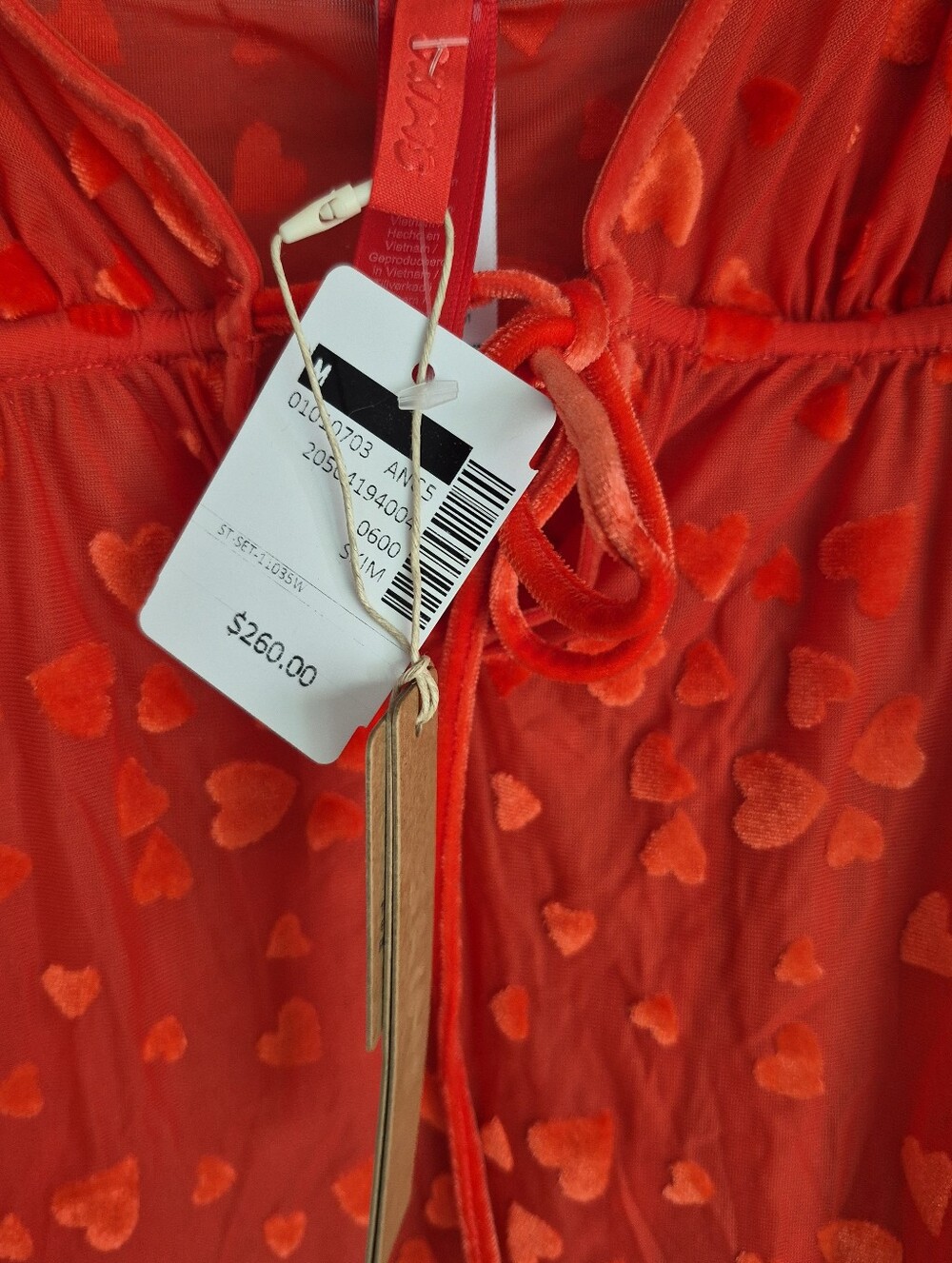 SKIMS Sheer Velvet Heart Cami And Pant Set - Picture 7 of 16